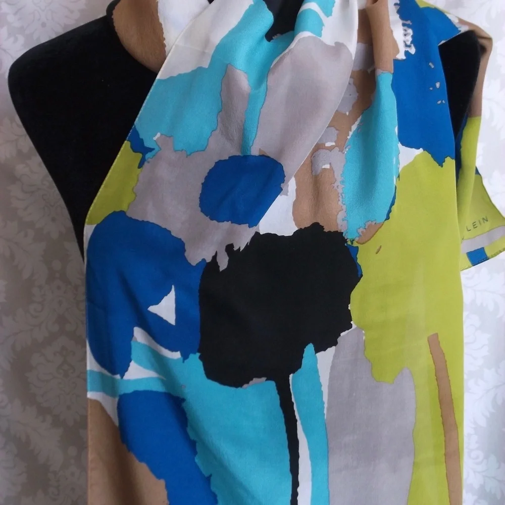 Vintage Anne Klein Floral Scarf